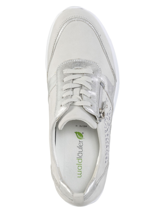 Slipper & Schnürschuhe - Waldläufer, bequeme Damen-Schnürschuhe, Weite H, mit herausnehmbarem Fußbett Ansicht 2 Slipper & Schnürschuhe - Waldläufer, bequeme Damen-Schnürschuhe, Weite H, mit herausnehmbarem Fußbett, in Größe 3 1/2 bis 8, in Farbe PASTELLGRAU Ansicht 2