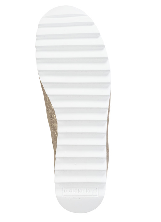 Damen - Waldläufer Schnür-Sneaker aus effektvoll geprägtem Nubukleder, in Größe 3 1/2 bis 8, in Farbe ANTIKGOLD Ansicht 3