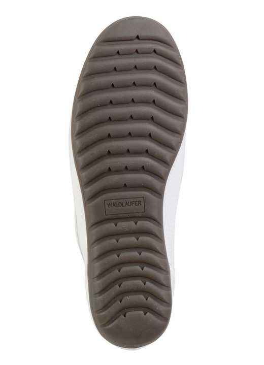 Slipper & Schnürschuhe - Waldläufer, bequeme Damen-Slipper, Weite H, mit herausnehmbarem Fußbett Ansicht 3 Slipper & Schnürschuhe - Waldläufer, bequeme Damen-Slipper, Weite H, mit herausnehmbarem Fußbett, in Größe 3 1/2 bis 8, in Farbe WEISS Ansicht 3