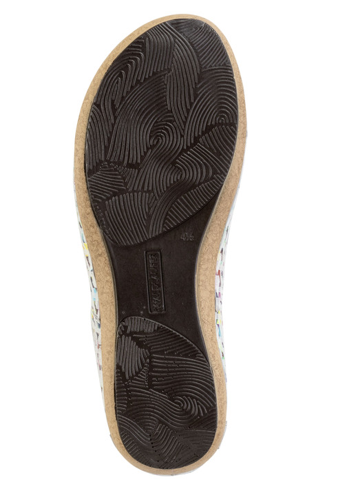 Sandaletten & Pantoletten - Waldläufer Sandale aus effektvoll bedrucktem Nubukleder, in Größe 045 bis 090, in Farbe ECRU-BUNT Ansicht 3