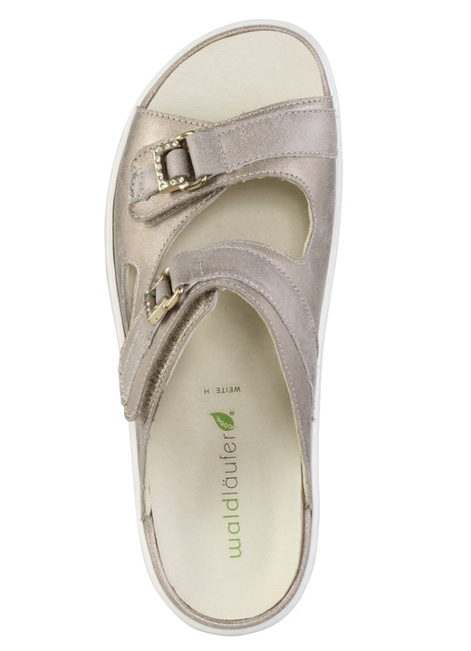 Sandaletten & Pantoletten - Waldläufer Pantolette mit Metallschmuck mit Glitzersteinchen, in Größe 3 1/2 bis 8, in Farbe SCHWARZ Ansicht 5