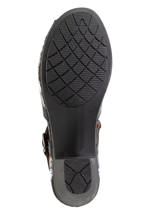 Sandaletten & Pantoletten - Gemini, modische Damen-Sandaletten, Weite G, mit Gummizug, in Größe 036 bis 042, in Farbe WEISS-BUNT Ansicht 6