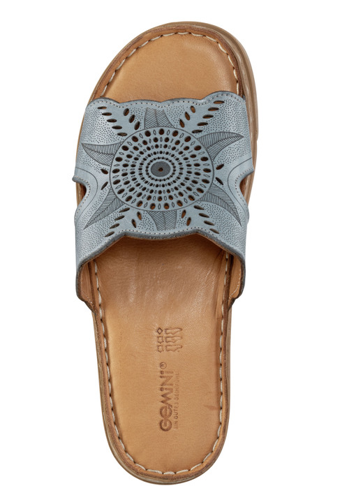 Sandaletten & Pantoletten - Gemini Pantolette aus Nappaleder mit Perforation, in Größe 036 bis 042, in Farbe PINK Ansicht 5