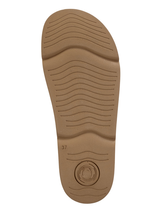 Sandaletten & Pantoletten - Gemini Pantolette aus Nappaleder mit Perforation, in Größe 036 bis 042, in Farbe JEANS Ansicht 9