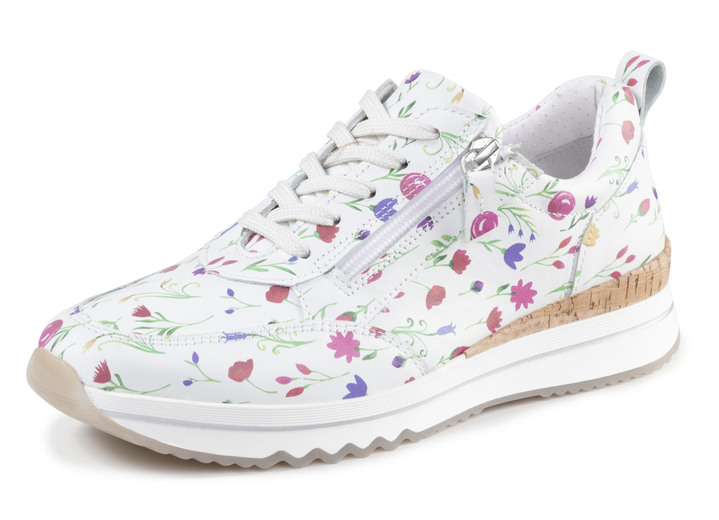 Slipper & Schnürschuhe - ELENA EDEN, modische Damen-Sneaker, Weite H, mit herausnehmbarem Fußbett, in Größe 036 bis 042, in Farbe WEISS-BUNT Ansicht 1