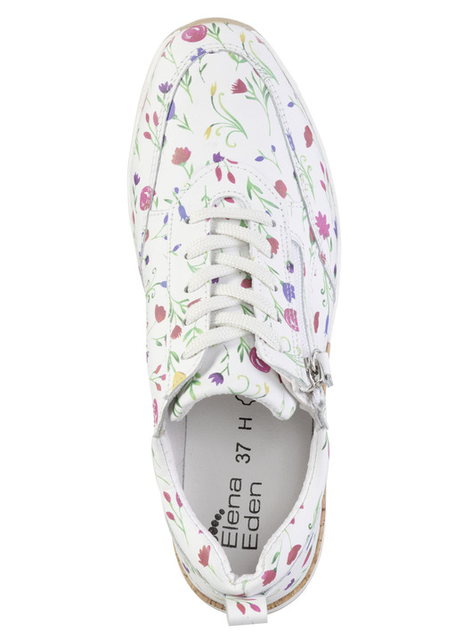 Slipper & Schnürschuhe - ELENA EDEN, modische Damen-Sneaker, Weite H, mit herausnehmbarem Fußbett, in Größe 036 bis 042, in Farbe WEISS-BUNT Ansicht 2