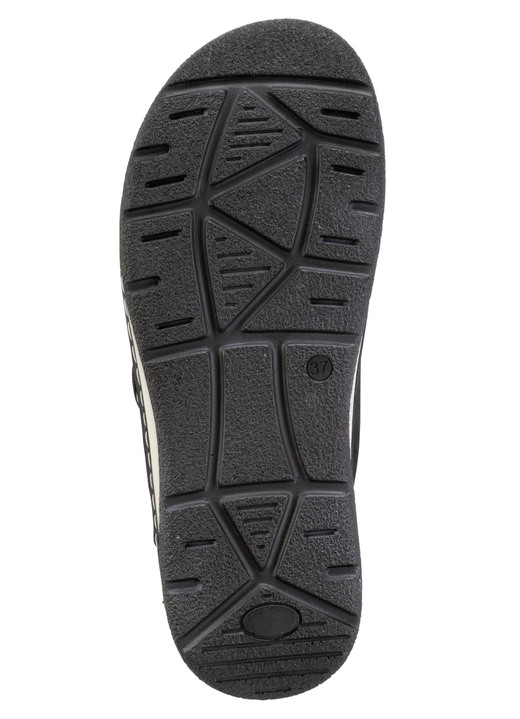 Sandaletten & Pantoletten - ELENA EDEN, bequeme Damen-Pantoletten, Weite H, mit herausnehmbarem Fußbett, in Größe 036 bis 042, in Farbe TAUPE-ANTIKBRONZE Ansicht 6