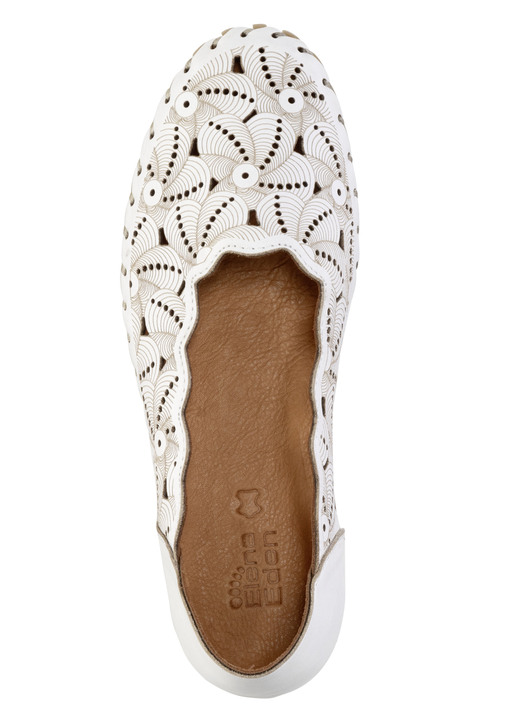 Pumps & Ballerina - ELENA EDEN Ballerina mit interessanter Prägung, in Größe 036 bis 041, in Farbe JEANS Ansicht 7