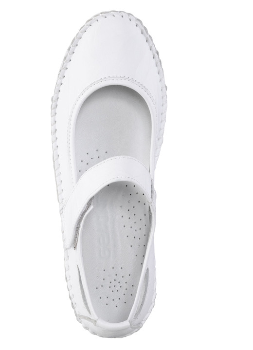 Slipper & Schnürschuhe - Gemini Mokassin-Slipper mit dezenter Knitter-Struktur, in Größe 036 bis 042, in Farbe JEANS Ansicht 5