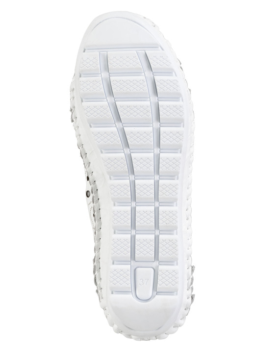 Stiefel & Stiefeletten - Gemini Bootie mit Knitter-Struktur, in Größe 036 bis 042, in Farbe WEISS Ansicht 3