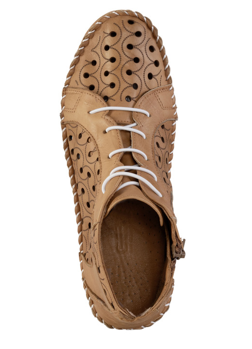 Stiefel & Stiefeletten - Gemini Bootie mit Knitter-Struktur, in Größe 036 bis 042, in Farbe WEISS Ansicht 5