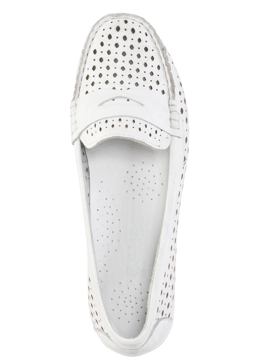 Slipper & Schnürschuhe - Gemini Slipper aus Nappaleder mit Lederspange, in Größe 036 bis 042, in Farbe MARINE Ansicht 5