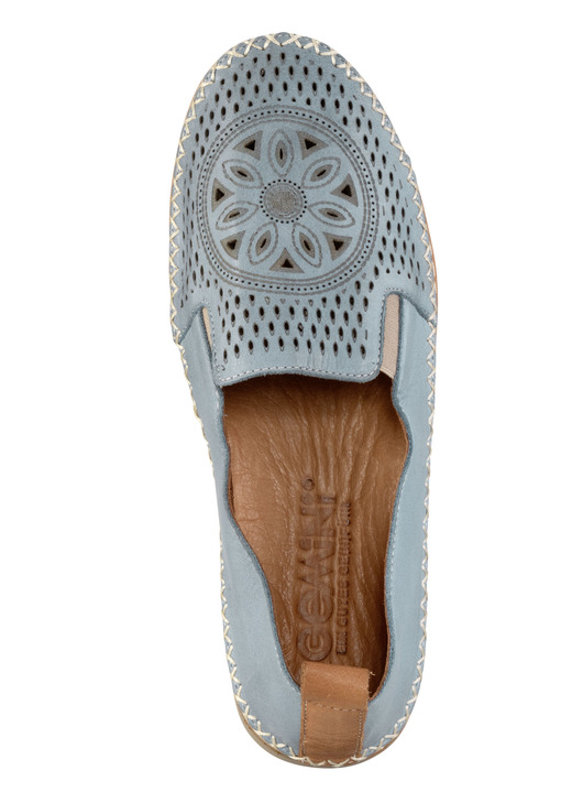 Slipper & Schnürschuhe - Gemini, sommerliche Damen-Slipper, Weite G, mit herausnehmbarem Fußbett, in Größe 036 bis 042, in Farbe JEANS Ansicht 2