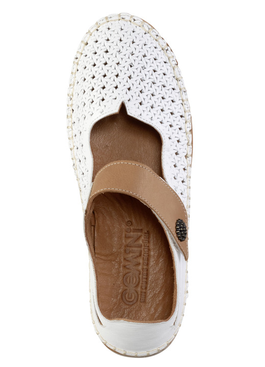 Slipper & Schnürschuhe - Gemini Slipper aus Nappaleder, in Größe 036 bis 042, in Farbe WEISS-CAMEL Ansicht 2