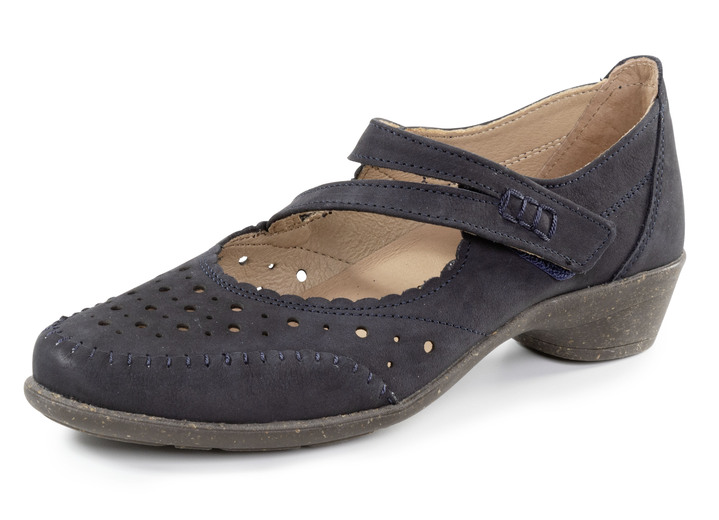 Pumps & Ballerina - ELENA EDEN, bequeme Damen-Pumps, Weite H, mit herausnehmbarem Fußbett, in Größe 036 bis 042, in Farbe DUNKELBLAU Ansicht 1