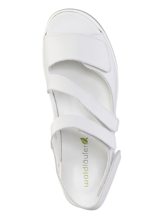 Sandaletten & Pantoletten - Waldläufer, bequeme Damen-Sandalen, Weite H, mit herausnehmbarem Fußbett, in Größe 3 1/2 bis 8, in Farbe JEANSBLAU Ansicht 8