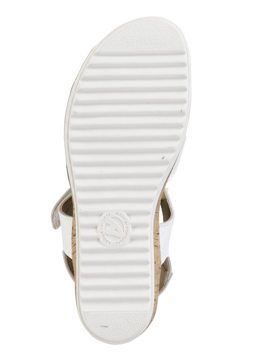 Sandaletten & Pantoletten - ELENA EDEN, bequeme Damen-Sandalen, Weite H, mit herausnehmbarem Fußbett, in Größe 035 bis 041, in Farbe WEISS Ansicht 3