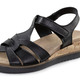 Sandaletten & Pantoletten - ELENA EDEN, bequeme Damen-Sandalen, Weite H, mit herausnehmbarem Fußbett, in Größe 035 bis 041, in Farbe WEISS – Farbe SCHWARZ – Ansicht 1