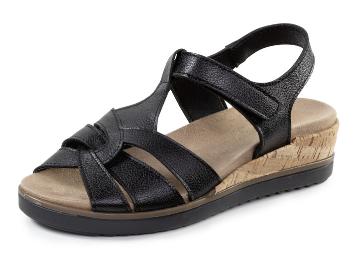 Sandaletten & Pantoletten - ELENA EDEN, bequeme Damen-Sandalen, Weite H, mit herausnehmbarem Fußbett, in Größe 035 bis 041, in Farbe WEISS Ansicht 5