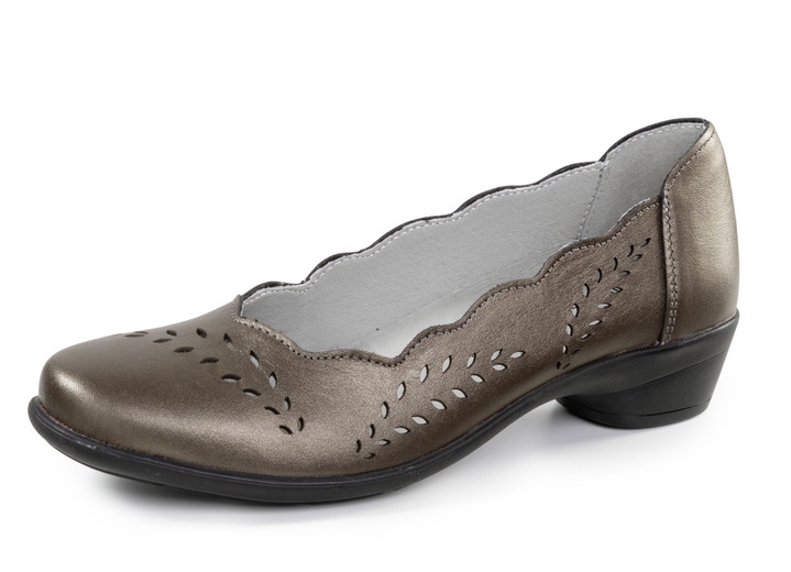 Pumps & Ballerina - ELENA EDEN, stilvolle Damen-Pumps, Weite H, mit herausnehmbarem Fußbett, in Größe 036 bis 042, in Farbe ANTIKBRONZE Ansicht 1