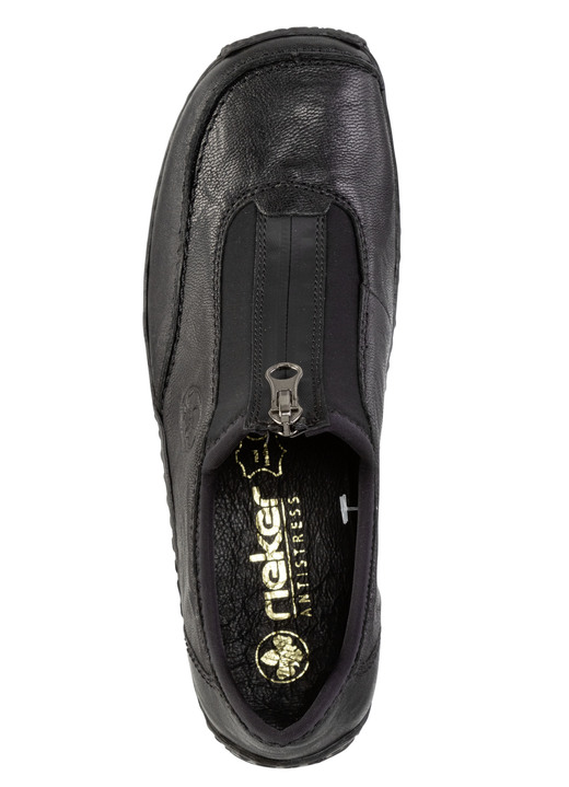 Slipper & Schnürschuhe - Rieker, klassische Damen-Slipper, mit Reißverschluss, in Größe 036 bis 042, in Farbe SCHWARZ Ansicht 2