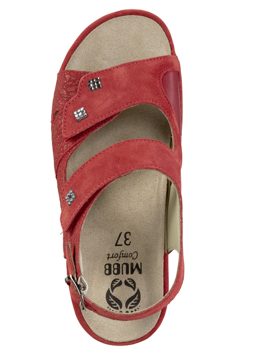 Sandaletten & Pantoletten - Mubb, bequeme Damen-Sandalen, Weite H, mit herausnehmbarem Fußbett Ansicht 6 Sandaletten & Pantoletten - Mubb, bequeme Damen-Sandalen, Weite H, mit herausnehmbarem Fußbett, in Größe 036 bis 042, in Farbe GRAU Ansicht 6