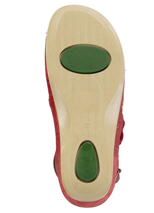 Sandaletten & Pantoletten - Mubb, bequeme Damen-Sandalen, Weite H, mit herausnehmbarem Fußbett Ansicht 7 Sandaletten & Pantoletten - Mubb, bequeme Damen-Sandalen, Weite H, mit herausnehmbarem Fußbett, in Größe 036 bis 042, in Farbe GRAU Ansicht 7