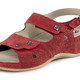 Sandaletten & Pantoletten - Mubb, bequeme Damen-Sandalen, Weite H, mit herausnehmbarem Fußbett – Farbe ROT – Ansicht 1 Sandaletten & Pantoletten - Mubb, bequeme Damen-Sandalen, Weite H, mit herausnehmbarem Fußbett, in Größe 036 bis 042, in Farbe GRAU – Farbe ROT – Ansicht 1