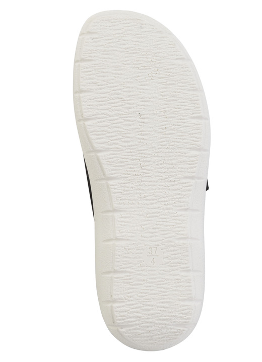 Sandaletten & Pantoletten - Zweierpack Pantoletten aus Nubuk- und Nappasynthetik, in Größe 036 bis 042, in Farbe 1X SCHWARZ, 1X WEISS Ansicht 3