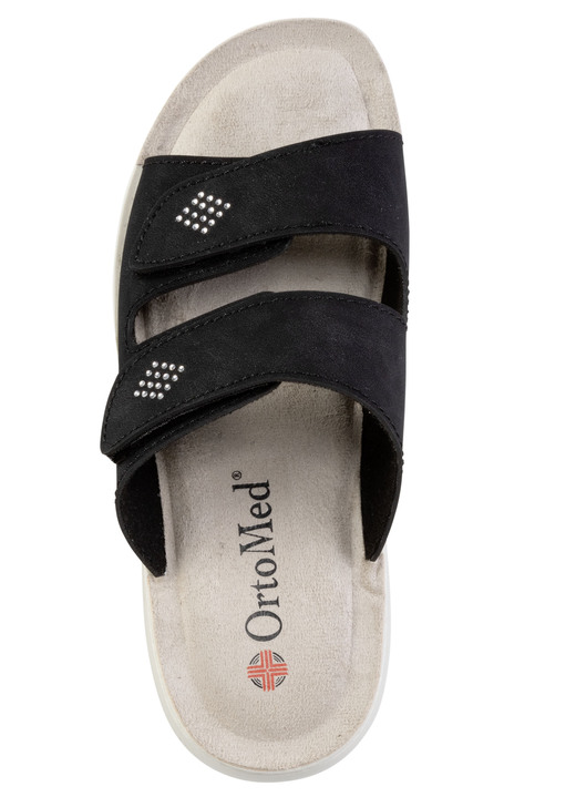 Sandaletten & Pantoletten - Pantolette mit Glitzersteinchen, in Größe 036 bis 042, in Farbe JEANS Ansicht 5