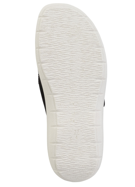 Sandaletten & Pantoletten - Pantolette mit Glitzersteinchen, in Größe 036 bis 042, in Farbe JEANS Ansicht 6