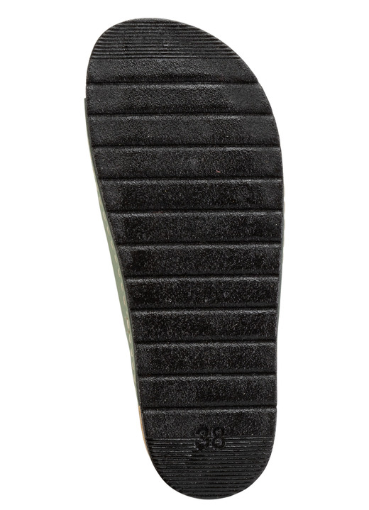 Sandaletten & Pantoletten - ELENA EDEN Pantolette aus Nubukleder, in Größe 036 bis 041, in Farbe SAND Ansicht 6