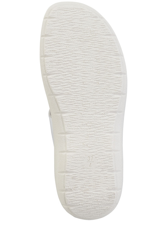 Sandaletten & Pantoletten - Pantolette mit glänzendem Schmuck, in Größe 036 bis 042, in Farbe WEISS Ansicht 3