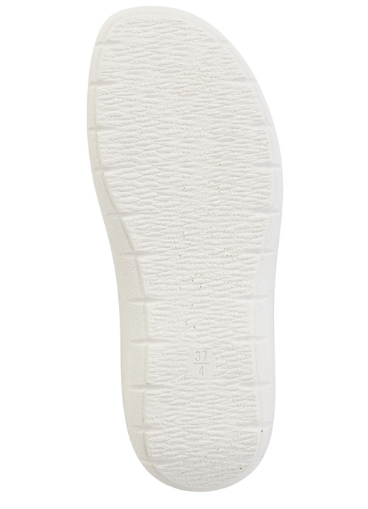 Sandaletten & Pantoletten - Pantolette mit glänzendem Schmuck, in Größe 036 bis 042, in Farbe WEISS Ansicht 6