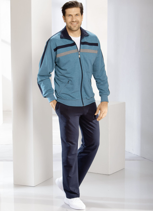 Freizeitanzüge - Freizeitanzug von „Athlet“, in Größe 024 bis 060, in Farbe PETROL-MARINE Ansicht 2