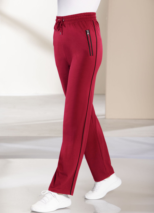 Freizeithosen - Freizeithose mit Kontrastpaspel Ansicht 3 Freizeithosen - Freizeithose mit Kontrastpaspel, in Größe 019 bis 050, in Farbe MARINE Ansicht 3