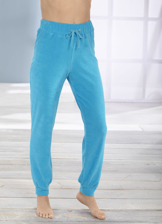 Freizeithosen - Hose mit bequemem Dehnund, in Größe 036 bis 054, in Farbe TÜRKIS Ansicht 1