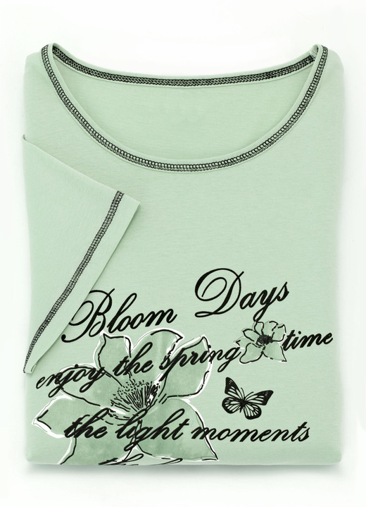 Kurzarm - Zweierpack Nachthemden, Kurzarm mit Rundhals Ansicht 10 Kurzarm - Zweierpack Nachthemden, Kurzarm mit Rundhals, in Größe 036 bis 060, in Farbe FLIEDER/TÜRKIS Ansicht 10