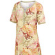 Kurzarm - Nachthemd, knielang und mit kurzen Ärmeln , in Größe 036 bis 056, in Farbe SAND-KHAKI-BUNT – Farbe SAND-KHAKI-BUNT – Ansicht 2