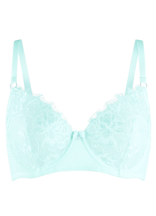 Bügel-BH - LingaDore Bügel-BH mit hübscher Spitze, in Größe 070 bis 085, in Cup B, in Farbe EISBLAU Ansicht 4