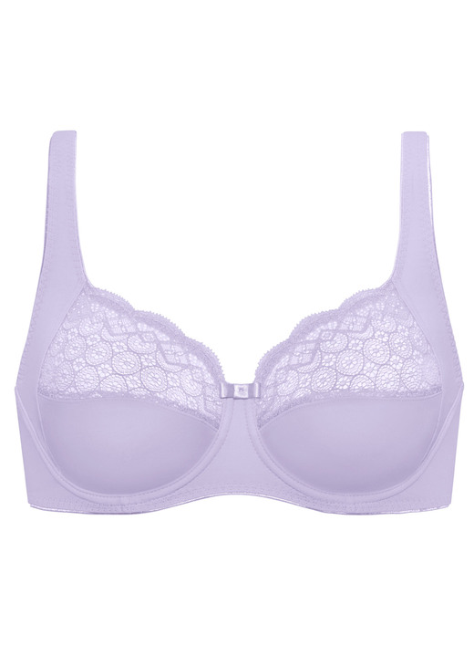 Bügel-BH - Format Bügel-BH mit elastischer Spitze Ansicht 2 Bügel-BH - Format Bügel-BH mit elastischer Spitze, in Größe 075 bis 095, in Cup B, in Farbe FLIEDER Ansicht 2