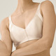 Soft-BH - Edel glänzender Naturana BH, in Größe 075 bis 100, in Cup B, in Farbe PAZIFIK – Farbe PUDER – Ansicht 1