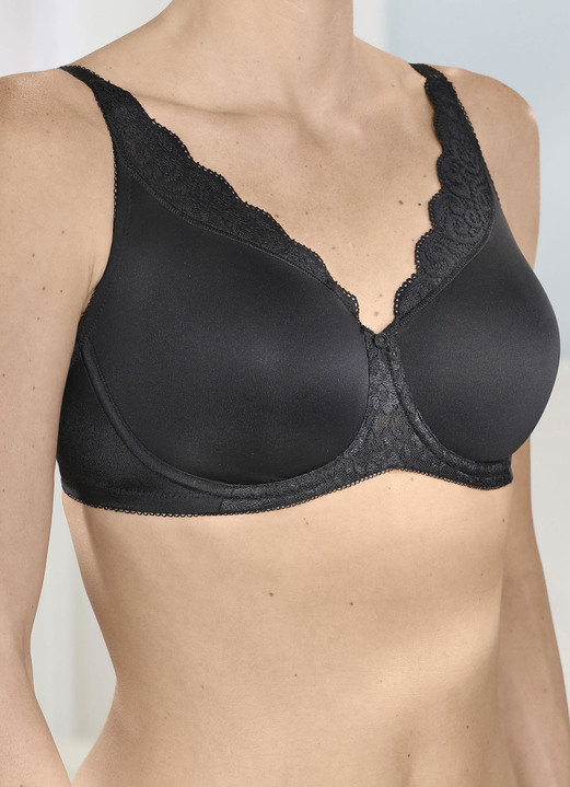 Bügel-BH - Triumph Amourette Minimzer-Bügel-BH mit Elastikspitze, in Größe 075 bis 095, in Cup C, in Farbe PUDER Ansicht 10