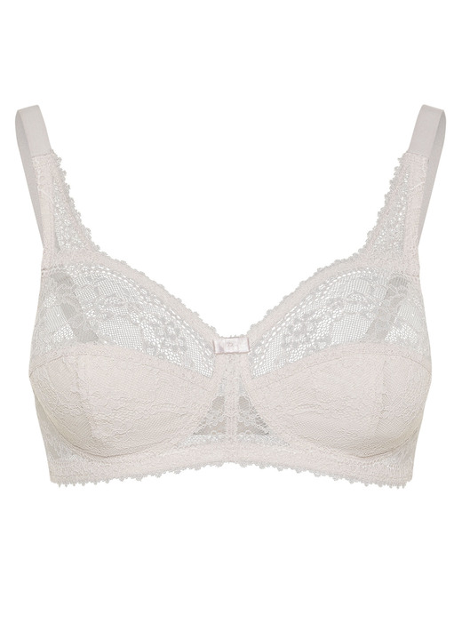 Soft-BH - Susa BH mit hübscher Elastikspitze, in Größe 075 bis 095, in Cup D, in Farbe SAND Ansicht 2