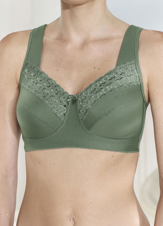 Soft-BH - Miss Mary BH mit Stickerei, in Größe 080 bis 110, in Cup D, in Farbe BLEU Ansicht 4