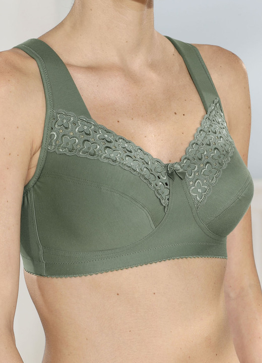 Soft-BH - Miss Mary BH mit Stickerei, in Größe 080 bis 110, in Cup D, in Farbe BLEU Ansicht 5