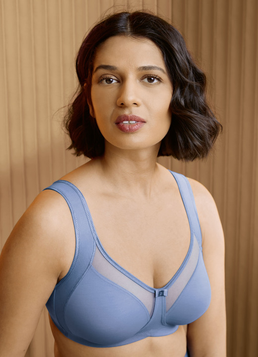 Soft-BH - Anita BH mit vorgeformten Cups, in Größe 075 bis 110, in Cup C, in Farbe JEANSBLAU Ansicht 3