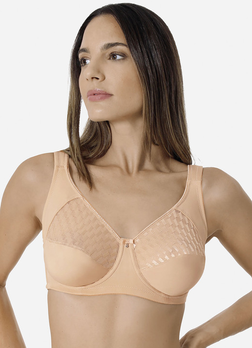 Bügel-BH - Sassa BH mit verstärktem Rückteil Ansicht 3 Bügel-BH - Sassa BH mit verstärktem Rückteil, in Größe 075 bis 100, in Cup C, in Farbe PUDER Ansicht 3