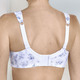 Wäsche - Susa BH mit verstärktem Rückteil, in Größe 080 bis 120, in Cup B, in Farbe WEISS-BLAU – Farbe WEISS-BLAU – Ansicht 3