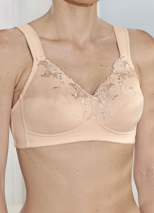 Soft-BH - Susa BH mit verstärktem Vorder- und Rückteil, in Größe 075 bis 105, in Cup D, in Farbe PUDER Ansicht 1